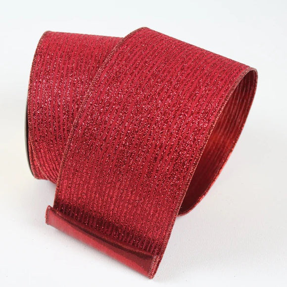 Red Random Stripes Ribbon