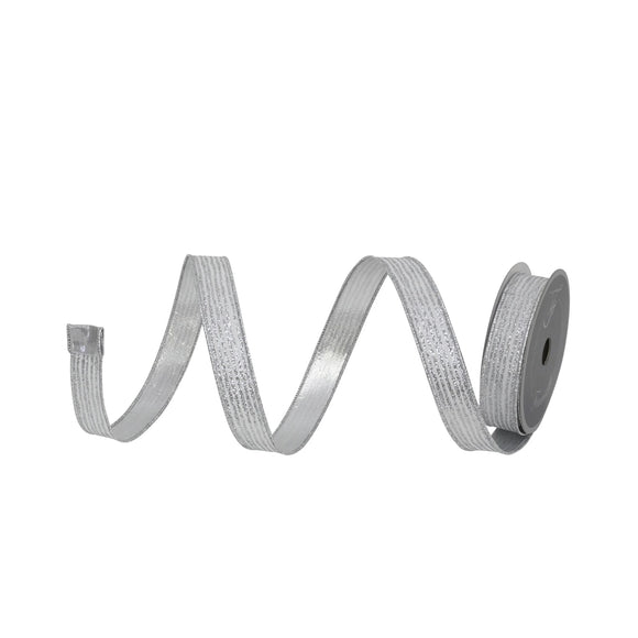  Silver Random Stripes Ribbon 