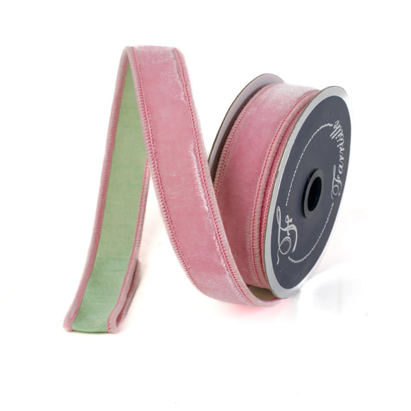  Baby  Pink And Mint Sherbert Velvet Ribbon 