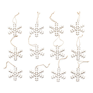 Set of 12 large snowflakes