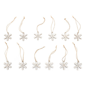 Set of 12 small snowflakes