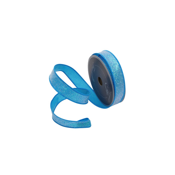 Turquoise Sugar Frost Ribbon