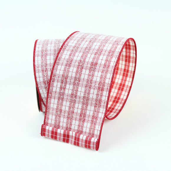  Red Sugar Plaid Ribbon 