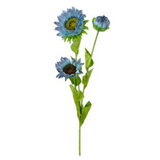 Blue Sunflower Spray