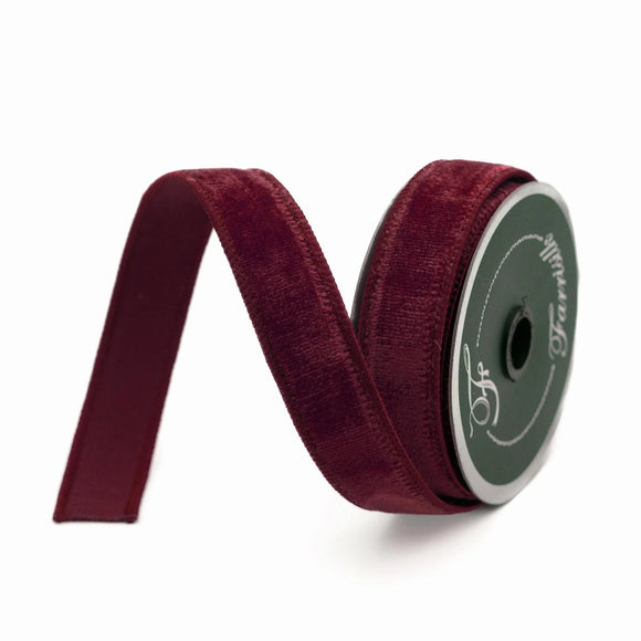  Burgundy Velvet Ribbon 
