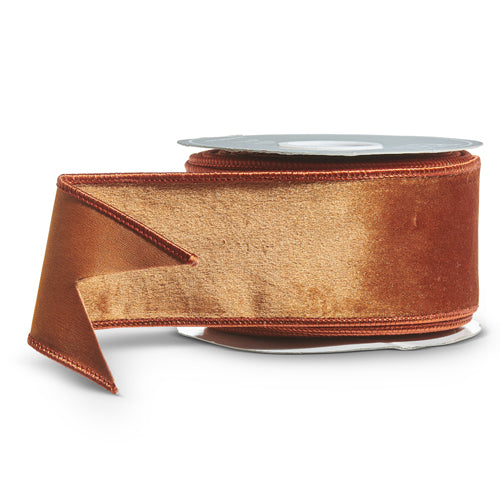 Copper Velvet Ribbon