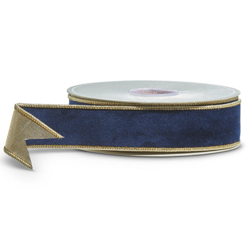Dark Blue Velvet Ribbon
