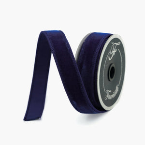  Navy Blue Velvet Ribbon 