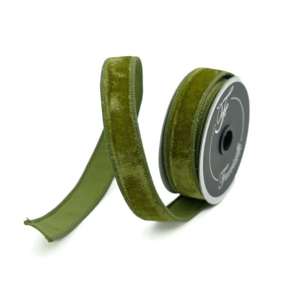  Olive Velvet Ribbon 