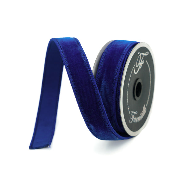 Royal Blue Velvet Ribbon