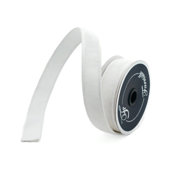  White Velvet Ribbon 