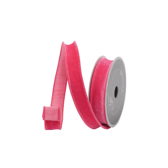  Bubblegum Velveteen Ribbon 
