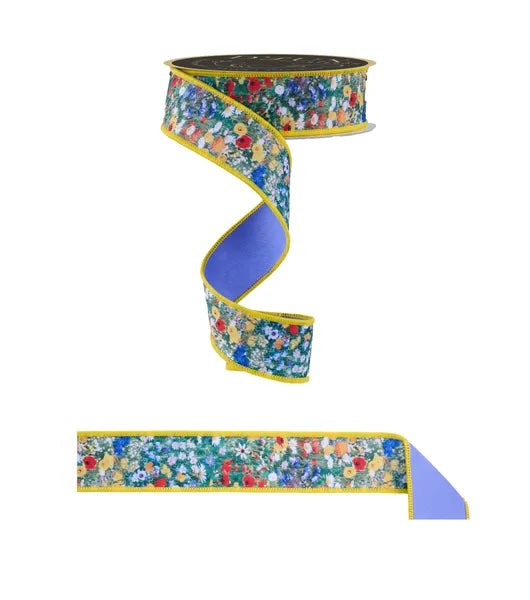 Wildflower Field Fused Ribbon, 1.5