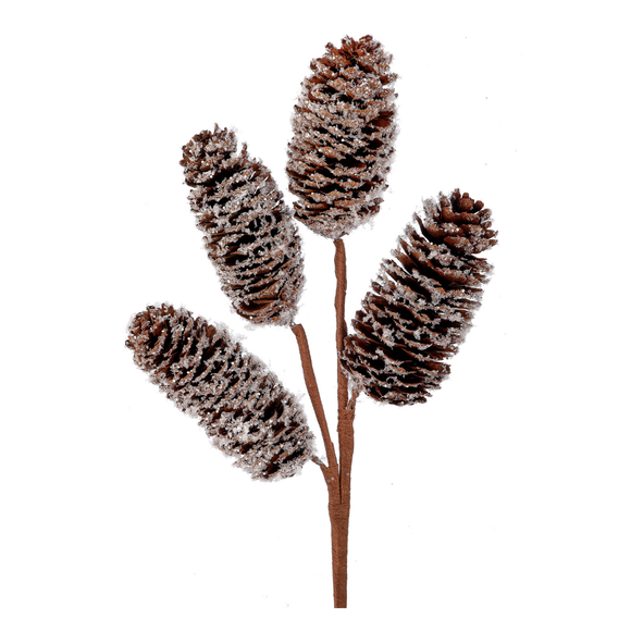 Snow Winter Pinecone Spray