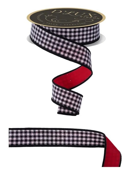 Mini Check Fused Ribbon, 1.5