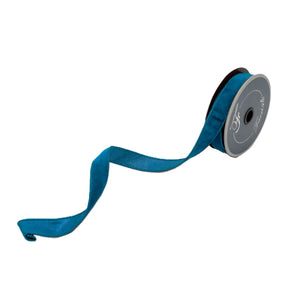 Velvet Luster Ribbon, 1"X10YD, Turquoise
