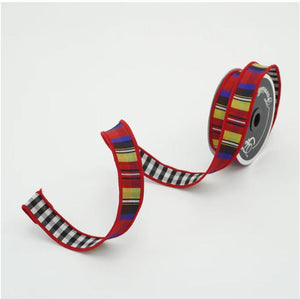 Multi Plaid Check Ribbon