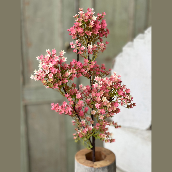 Spray of Pink Colored Flowers