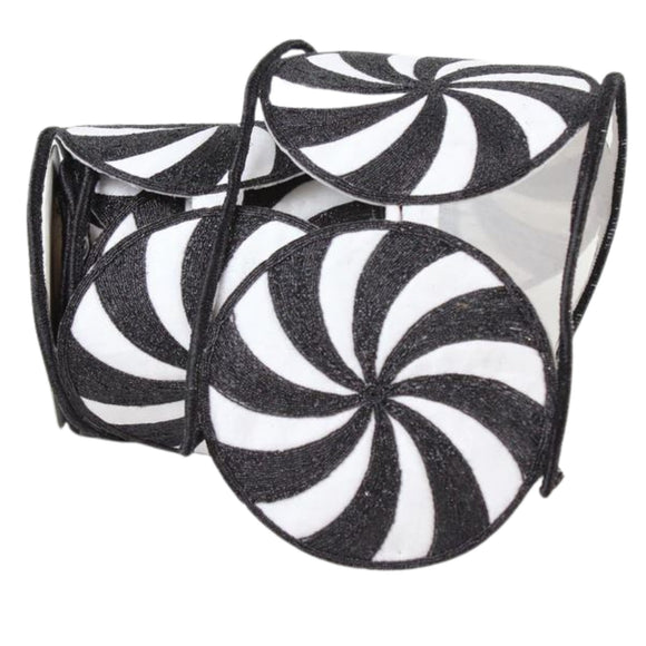 Black and White Candies Ribbon