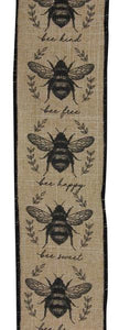 Beige and Black Classic Honey Ribbon