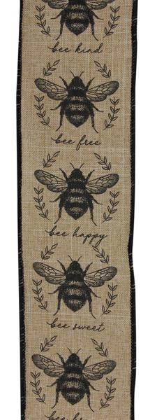 Beige and Black Classic Honey Ribbon