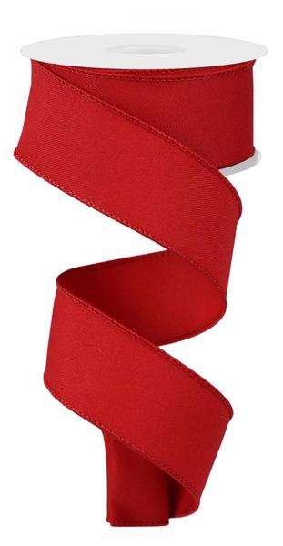 Roll of red ribbon