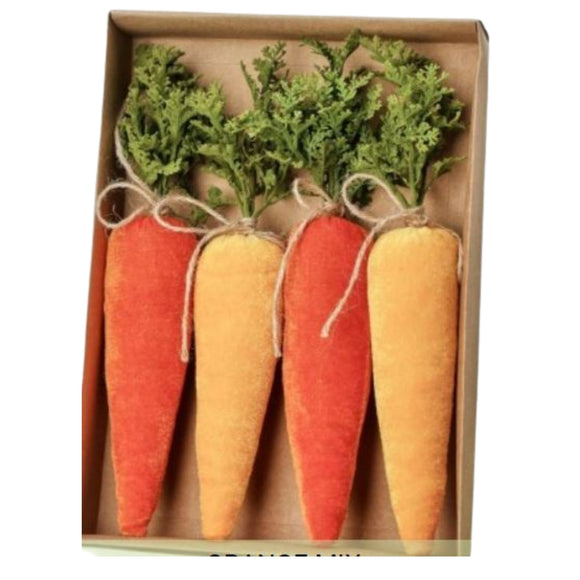 Orange Fabric Carrots