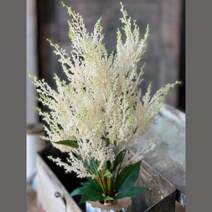 Spray of Cream Colored Flowers
