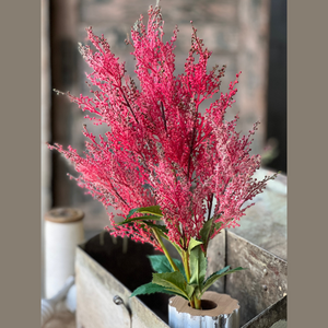 Spray of Watermelon Colored Flowers
