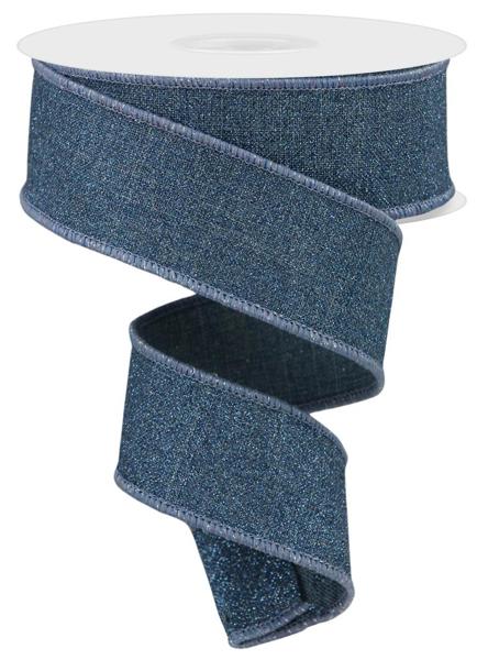 Roal Ribbon Fine Glitter On Royal Ribbon, 1.5