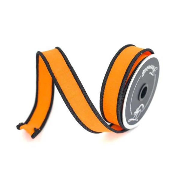 Roll of Orange and Black Ribbon