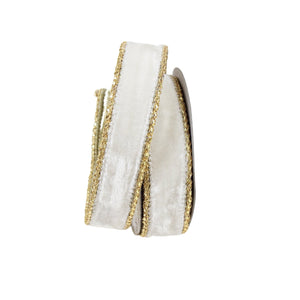 Ivory Royal Velvet Ribbon