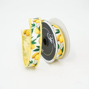 Yellow Lemon Blossoms Ribbon