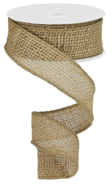 Natural Loose Weave Burlap Ribbon