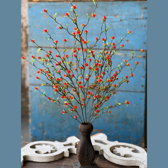 Spray of Red Colored Flowers