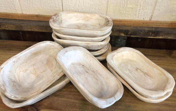 White Dough Bowls
