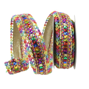 Multi Color Jewel Ribbon