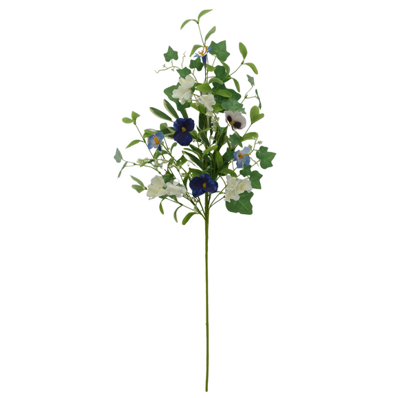 Violet pansy spray