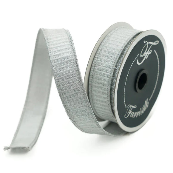 Roll of silver ribbon
