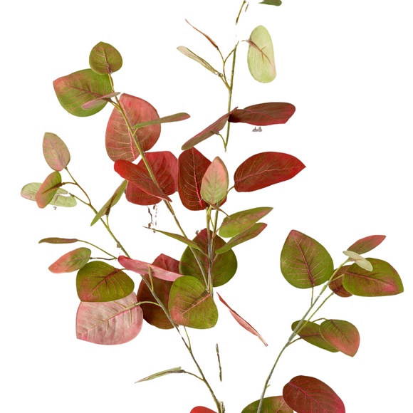 Red and Green Red Bud Leaf Spray