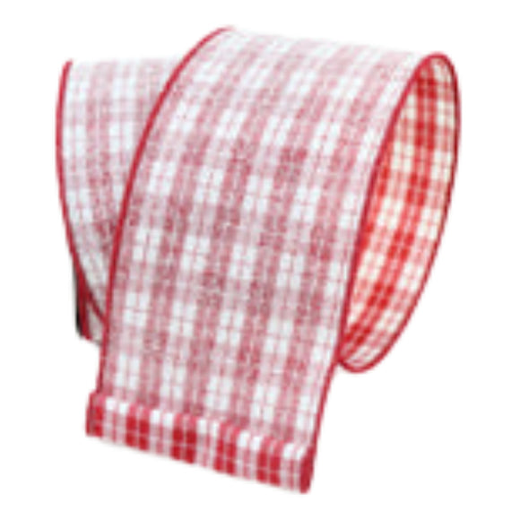 Red Sugar Plaid Ribbon