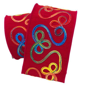 Red  Whimsy Ribbon