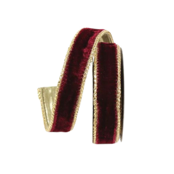 Royal Velvet Ribbon, 1" x 10 yards, Ruby Love That Ribbon