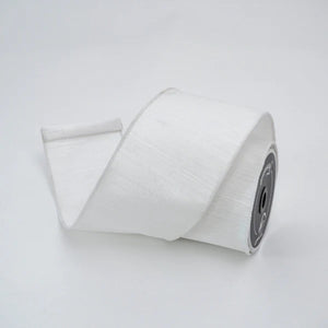 Roll of white ribbon
