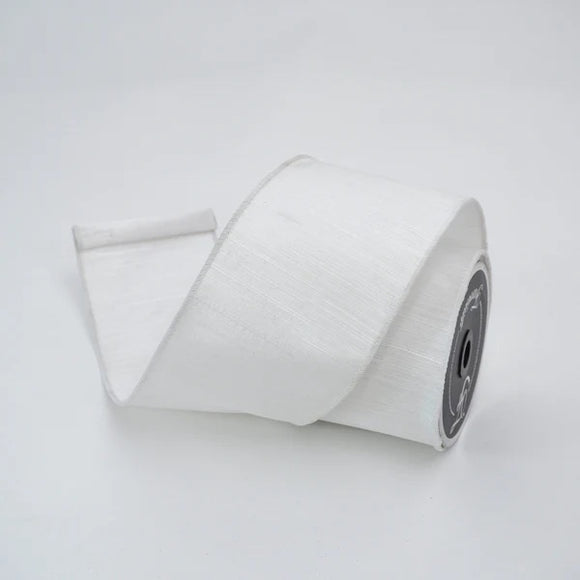 Roll of white ribbon