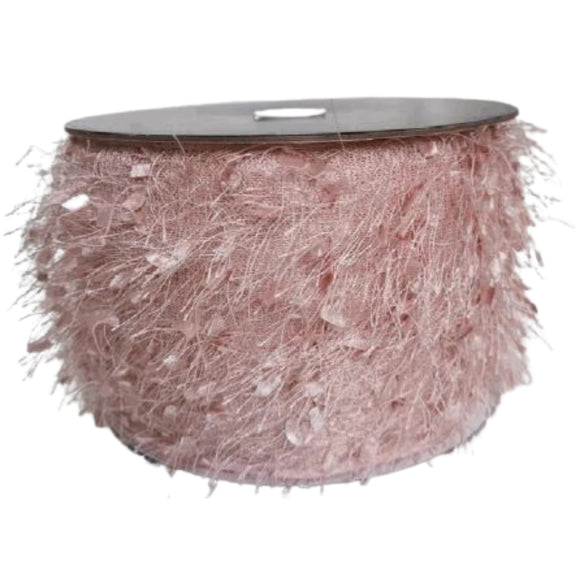 Blush Shag Ribbon