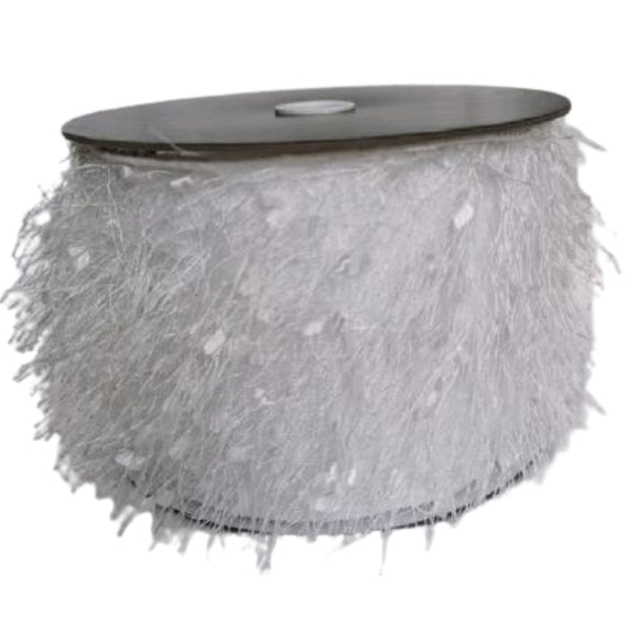 White Shag Ribbon