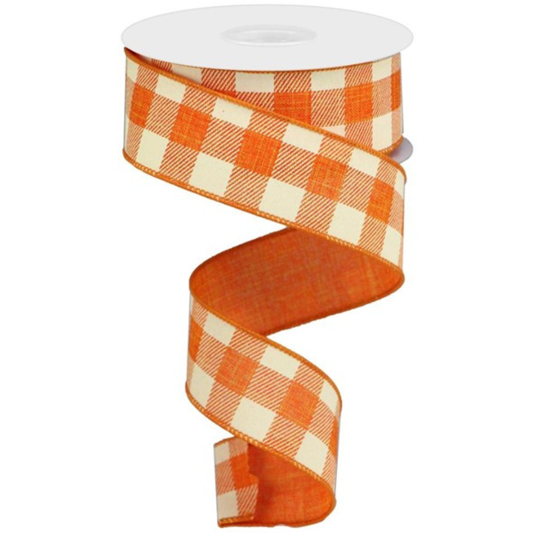 Striped Check On Royal Ribbon, 1.5