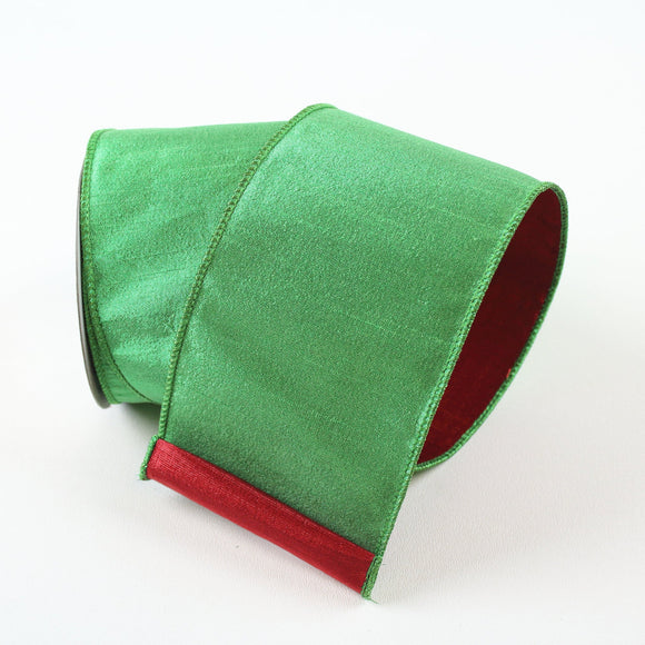 Red and Green Two Tone Ribbon