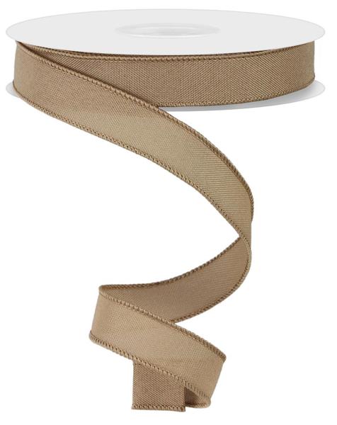 Beige Value Faux Burlap Ribbon
